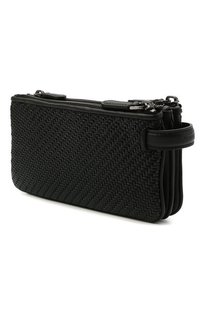 Кожаная борсетка ZEGNA, арт. C0976P-LHPTA, фото 3