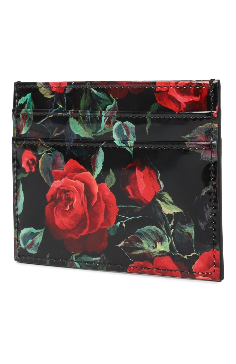 Женский кожаный футляр для кредитных карт DOLCE & GABBANA разноцветного цвета, арт. BI0330/A6023 | Фото 2 (Нос: Не проставлено; Материал: Натуральная кожа)
