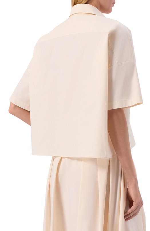 Хлопковая рубашка Antonelli Firenze J2301Q/135B Кремовый  J2301Q/135B Фото 4