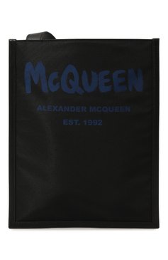 Мужская текстильная сумка ALEXANDER MCQUEEN черного цвета, арт. 704314 1AAJ5 | Фото 1 (Размер: medium; Материал сплава: Проставлено; Ремень/цепочка: На ремешке; Материал: Текстиль; Драгоценные камни: Проставлено)