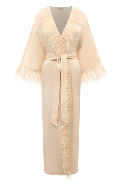 Женский халат с отделкой перьями LOVE STORIES, арт. L2413801-180