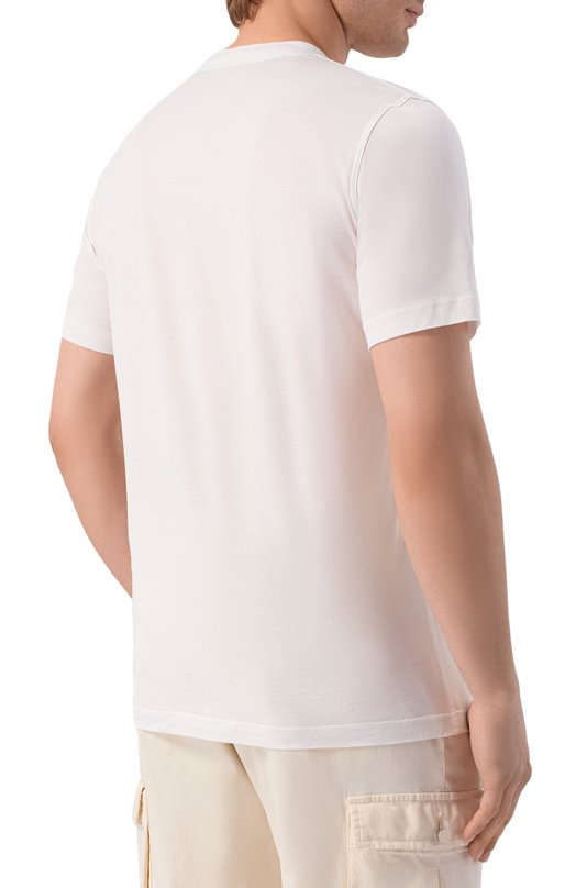 Хлопковая футболка Kiton UMK0827 Белый  UMK0827 Фото 4