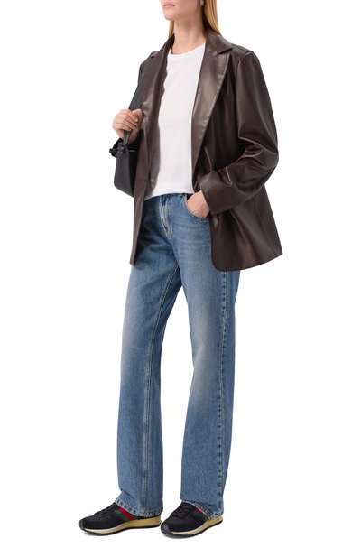 Комбинированные кроссовки re-motion GUCCI черного цвета по цене 136000 руб., арт. 840291/AAEZM, фото 3 Комбинированные кроссовки re-motion GUCCI, арт. 840291/AAEZM, фото 3