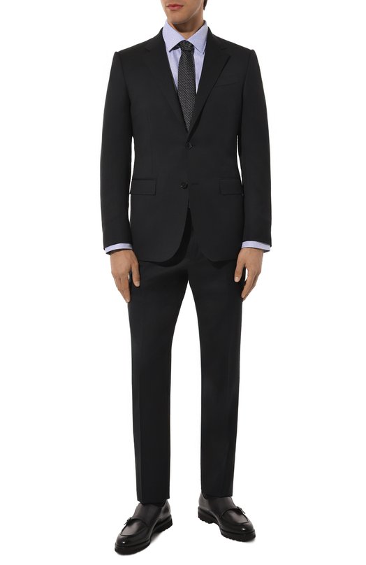 Шерстяной костюм Zegna 221225/619526A6 Синий  221225/619526A6 Фото 2