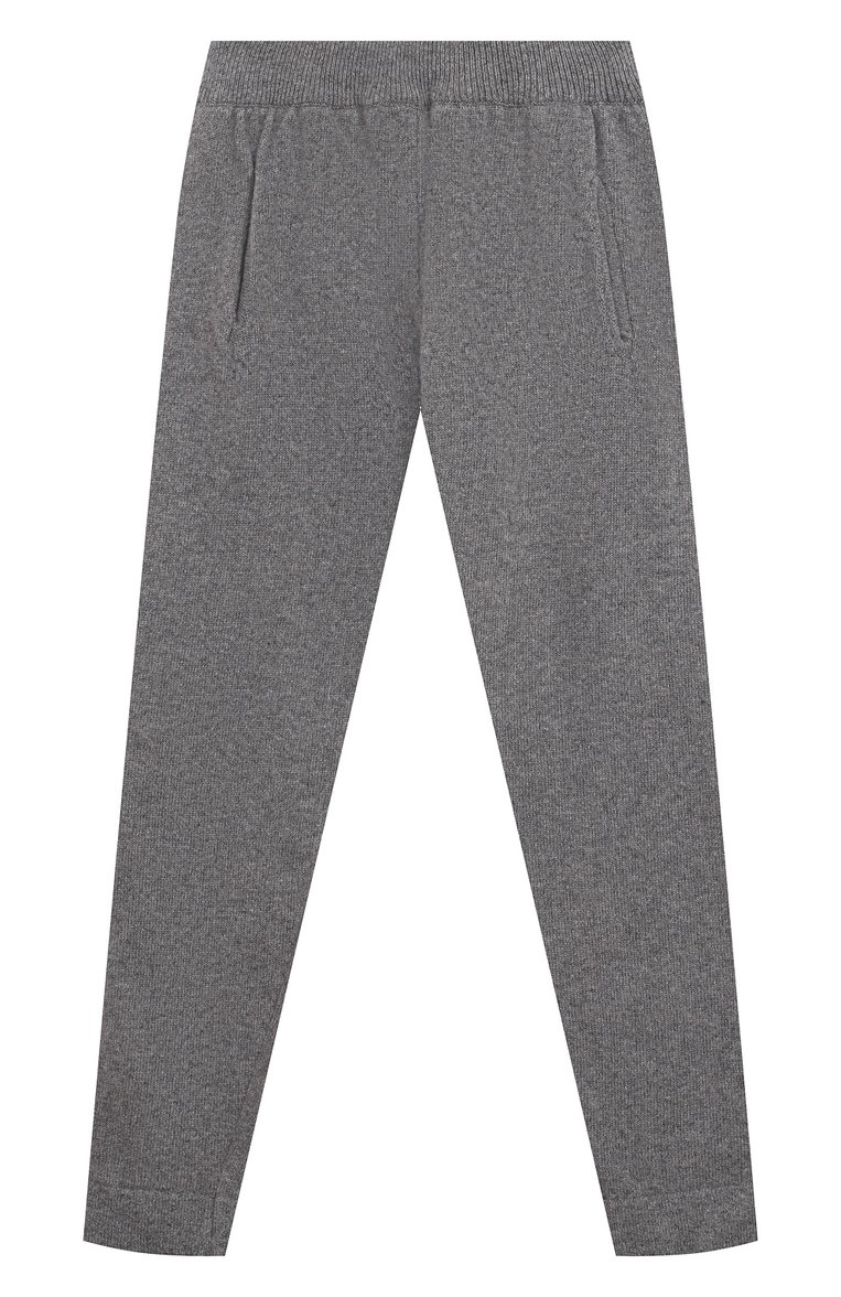 Детская комплект из пуловера и брюк WOOL AND COTTON серого цвета, арт. KRUFP-003 | Фото 4 (Материал внешний: Шерсть; Материал сплава: Проставлено; Драгоценные камни: Проставлено; Рукава: Длинные; Девочки Кросс-КТ: Костюмы-спорт; Ростовка одежда: 5 лет | 110 см, 6 лет | 116 см, 8 лет | 128 см, 10 - 11 лет | 140 - 146см, 13 - 15 лет | 158 см, 24 мес | 92 см)