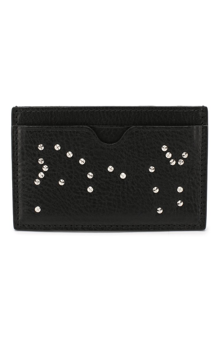 Мужской кожаный футляр для кредитных карт ALEXANDER MCQUEEN черного цвета, арт. 550820/1AC9N | Фото 1 (Статус проверки: Прове�рена категория, Проверено; Материал: Натуральная кожа; Нос: Не проставлено)