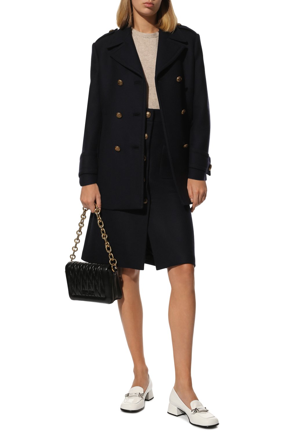 Шерстяное пальто MIU MIU, арт. MH1712-180-F0008, фото 2