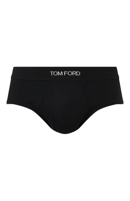 Мужские б�рифы TOM FORD черного цвета, арт. T4LC1141 | Фото 1 (Материал сплава: Проставлено; Нос: Не проставлено; Материал внешний: Хлопок, Синтетический материал)