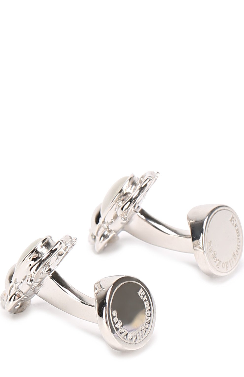 Запонки с кристаллами swarovski ZEGNA белого цвета по цене 17650 руб., арт. ZCL0770, фото 2 Запонки с кристаллами swarovski ZEGNA, арт. ZCL0770, фото 2