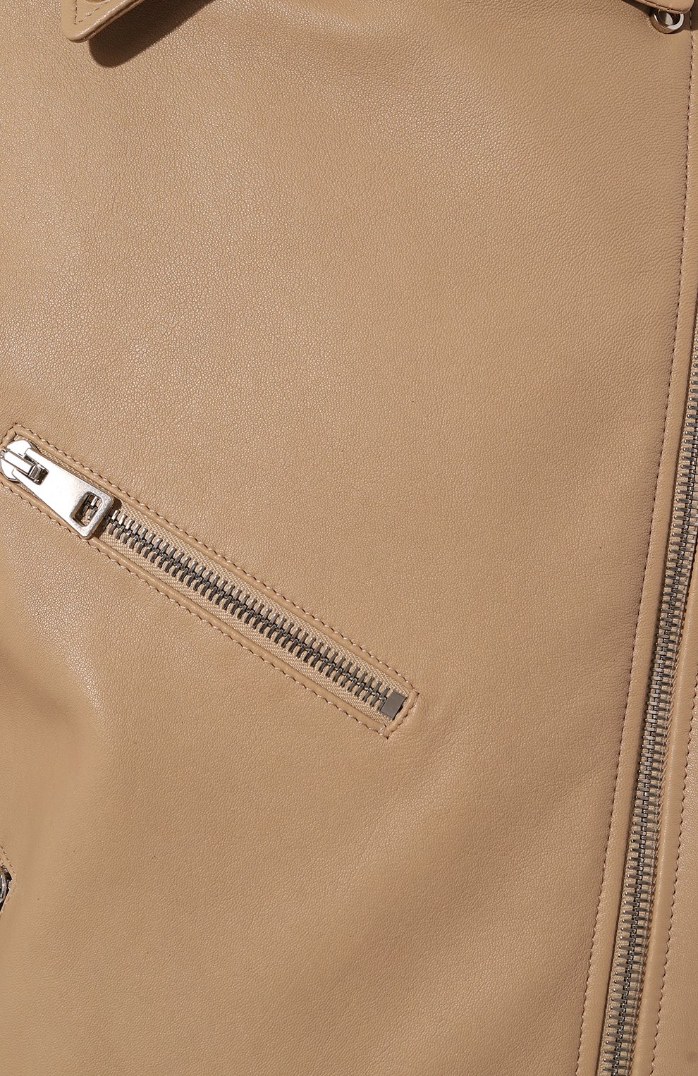 Кожаная куртка MASLOV бежевого цвета по цене 127600 руб., арт. SMW101, фото 5 Кожаная куртка MASLOV, арт. SMW101, фото 5