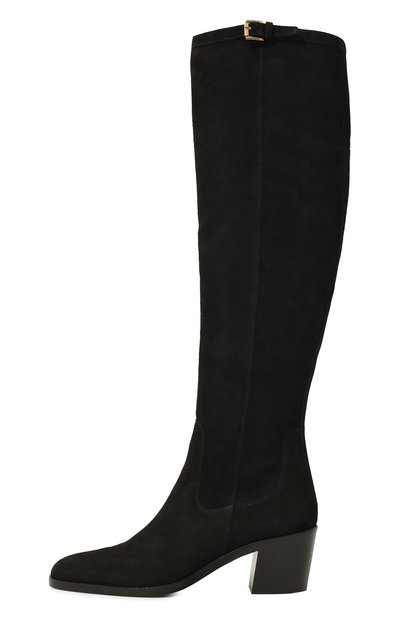 Замшевые сапоги BY FAR, арт. 22PFETSBLU, фото 4