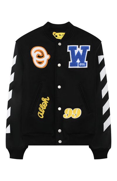 Шерстяной бомбер OFF-WHITE, арт. 0BEH001F22FAB002, фото 1