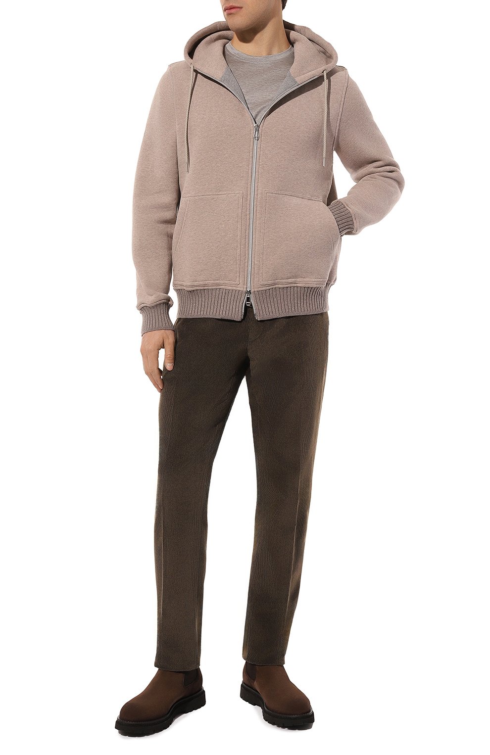 Толстовка из хлопка и кашемира MVST бежевого цвета по цене 149000 руб., арт. 15M429.FW00.MUST./58-62, фото 2 Толстовка из хлопка и кашемира MVST, арт. 15M429.FW00.MUST./58-62, фото 2