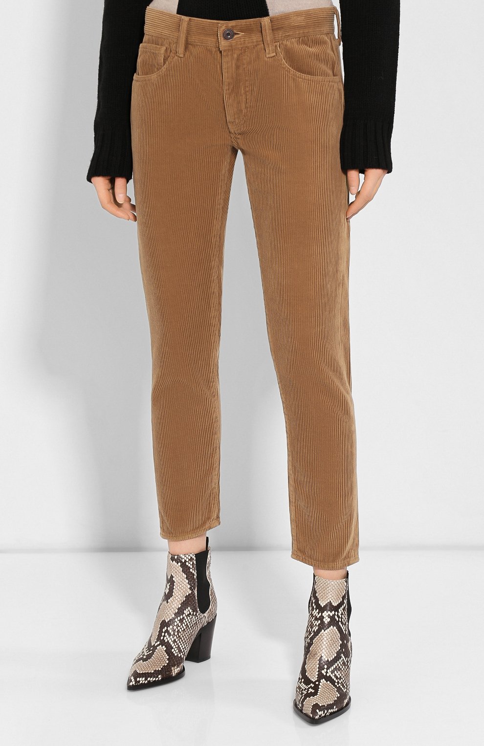 Вельветовые брюки MOUSSY коричневого цвета по цене 23850 руб., арт. 025CAC11-2400, фото 3 Вельветовые брюки MOUSSY, арт. 025CAC11-2400, фото 3