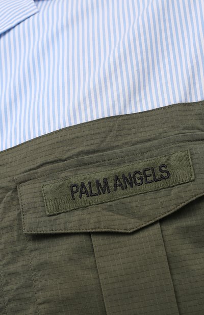 Хлопковая рубашка PALM ANGELS, арт. PMGA092S21FAB0025610, фото 5