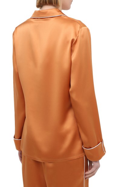 Шелковая пижама OLIVIA VON HALLE оранжевого цвета по цене 62450 руб., арт. PS2113, фото 3 Шелковая пижама OLIVIA VON HALLE, арт. PS2113, фото 3