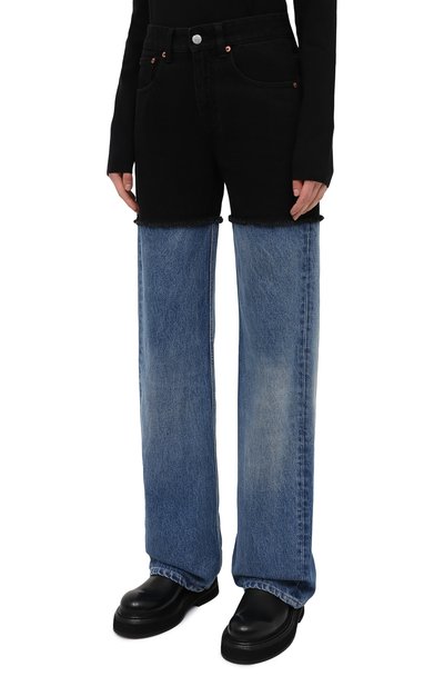 Джинсы MM6 темно-синего цвета по цене 35000 руб., арт. S52LA0142/S30589, фото 3 Джинсы MM6, арт. S52LA0142/S30589, фото 3