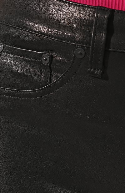 Кожаные брюки RAG AND BONE черного цвета по цене 110500 руб., арт. W1632L034BLK, фото 5 Кожаные брюки RAG AND BONE, арт. W1632L034BLK, фото 5
