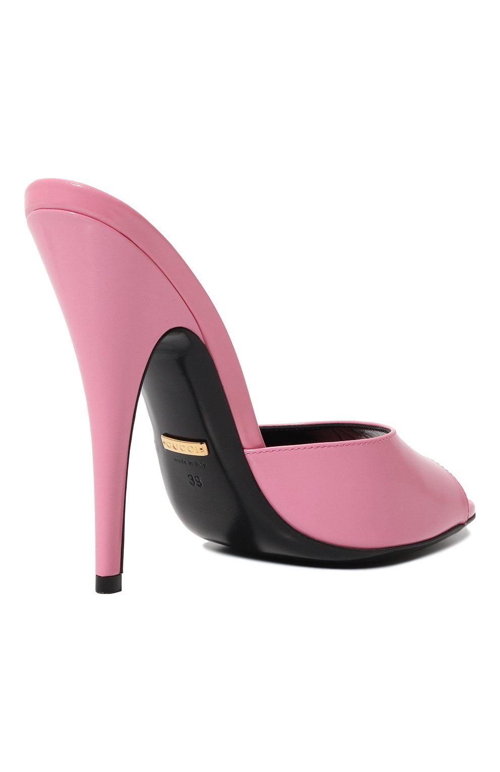 Кожаные мюли GUCCI розового цвета по цене 70560 руб., арт. 591111 CLG00, фото 5 Кожаные мюли GUCCI, арт. 591111 CLG00, фото 5