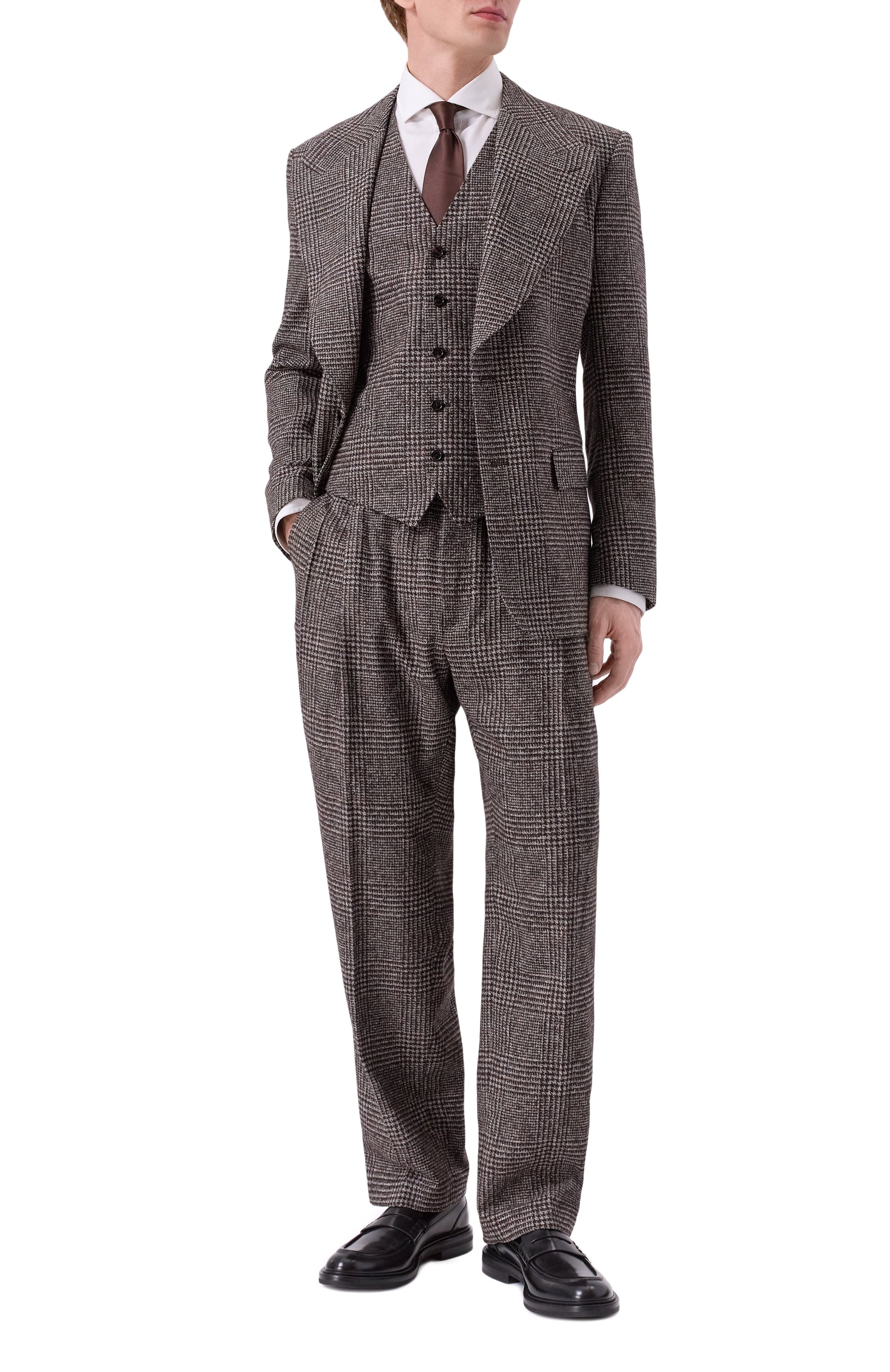 Брюки из шерсти и хлопка DOLCE & GABBANA, арт. GP12RT/FQMKD, фото 2