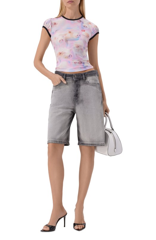 Хлопковая футболка Diesel A21022/0IHBS Разноцветный  A21022/0IHBS Фото 2