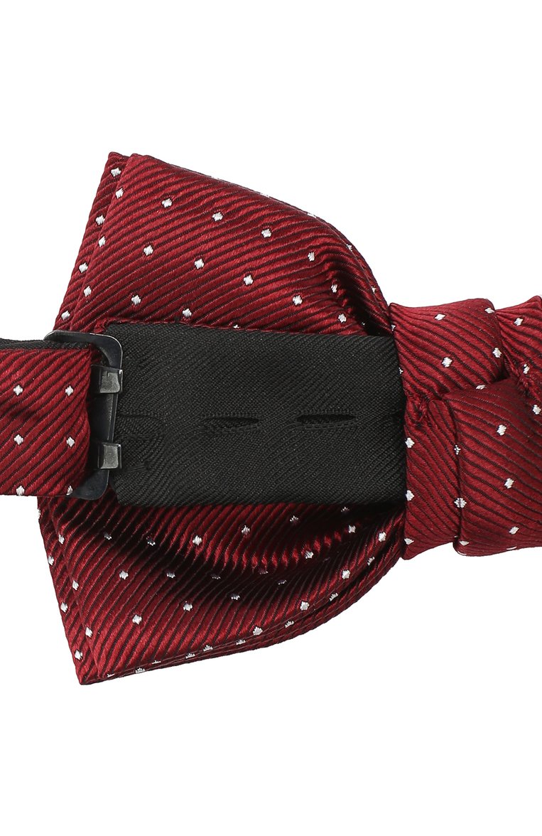 Мужской шелковый галстук-бабочка LANVIN бордового цвета, арт. 1309/B0W TIE | Фото 3 (Материал: Шелк, Текстиль; Статус проверки: Проверена категория, Проверено; Нос: Не проставлено)