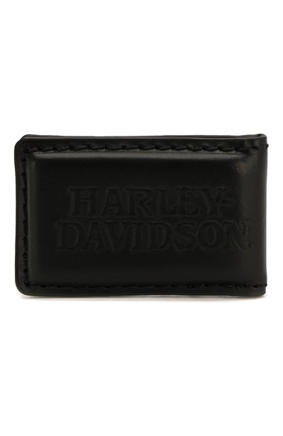 Кожаный зажим для купюр HARLEY-DAVIDSON черного цвета по цене 3110 руб., арт. CORESM62-Black, фото 3 Кожаный зажим для купюр HARLEY-DAVIDSON, арт. CORESM62-Black, фото 3