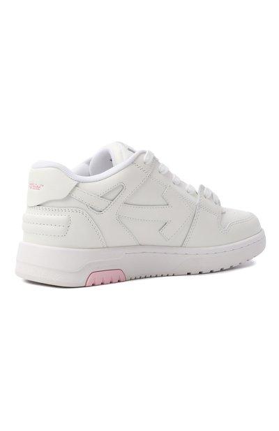 Кожаные кеды out of office OFF-WHITE, арт. 0GIA007F25LEA0020183/29-33, фото 3