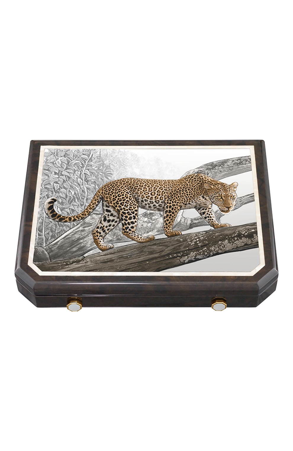 Дорожный хьюмидор на 9 сигар леопард STEFANO RICCI, арт. 0BSG09MP0/LE0001, фото 1