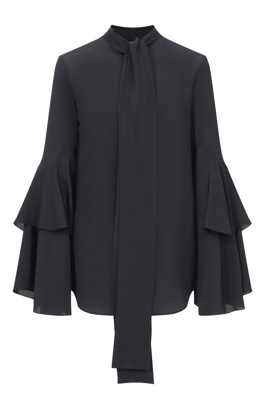 Шелковая блузка MVST M26.2PW.B008/F090 CREP0N Чёрный M26.2PW.B008/F090 CREP0N