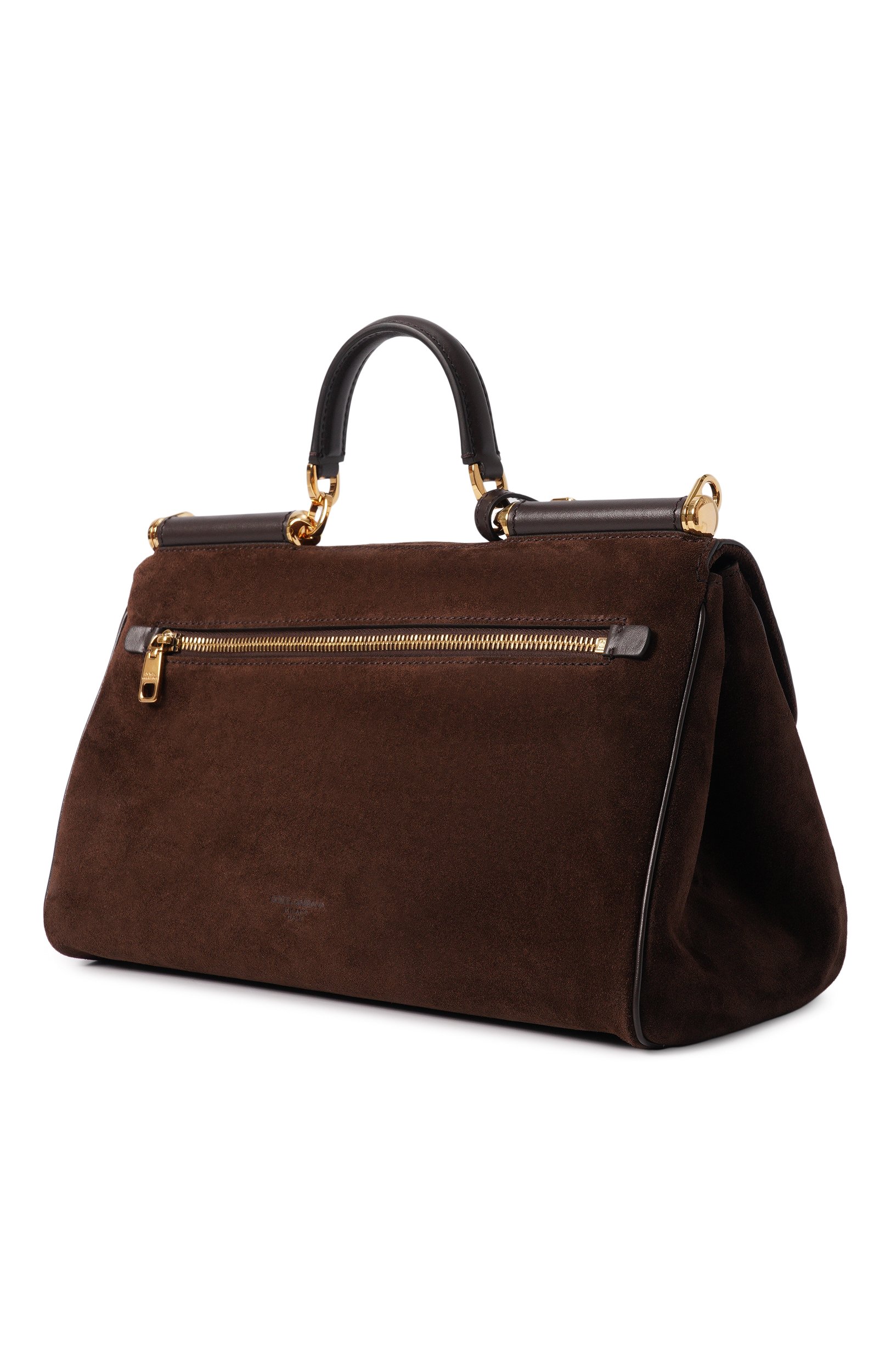 Сумка my sicily DOLCE & GABBANA темно-коричневого цвета по цене 313500 руб., арт. BB7782/B0903, фото 4 Сумка my sicily DOLCE & GABBANA, арт. BB7782/B0903, фото 4