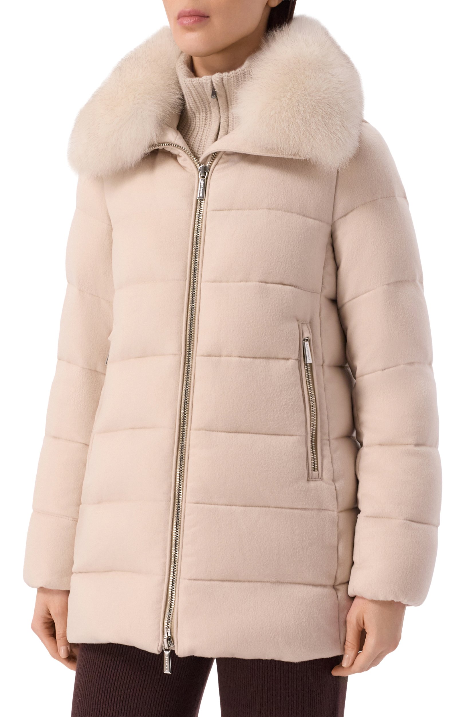 Пуховик из шерсти и кашемира с отделкой из песца dorado-fur-ls9 MOORER, арт. D0RAD0-FUR/LS9, фото 3