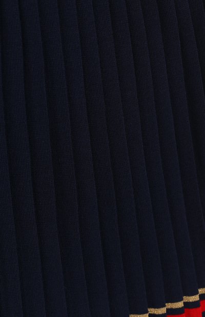 Плиссированная юбка с контрастной отделкой GUCCI, арт. 478565/X9B21, фото 3