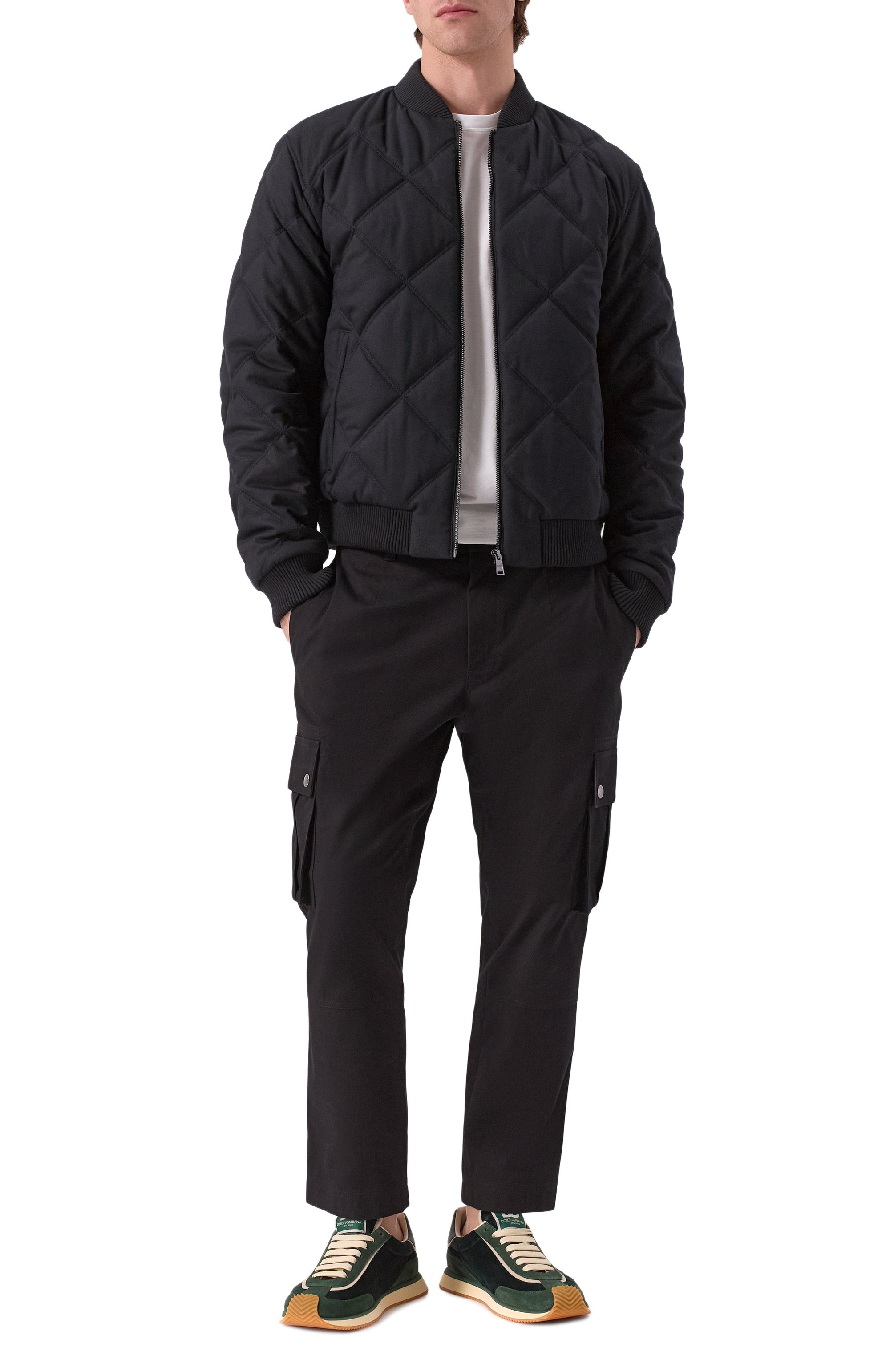 Комбинированные кроссовки dg cushion DOLCE & GABBANA, арт. CS2288/A6C78, фото 2