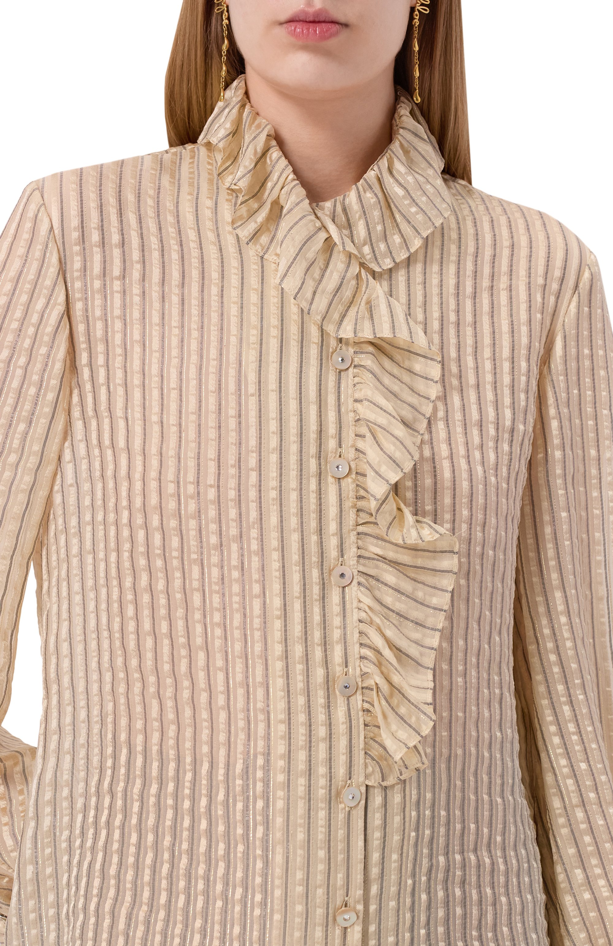 Шелковая блузка VALENTINO, арт. 7B0AB7Y6/9SU, фото 5