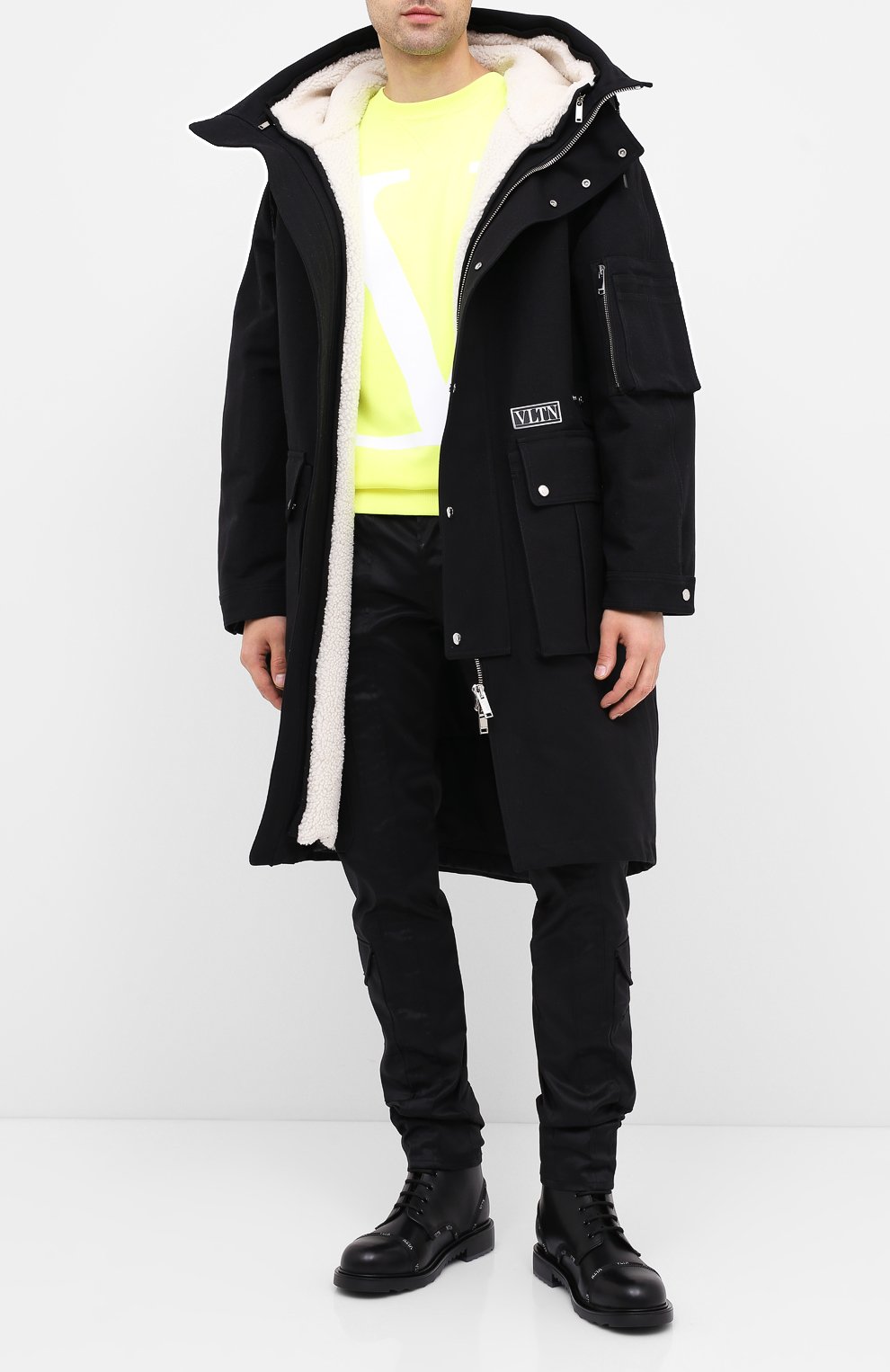 Хлопковая парка VALENTINO, арт. UV3CJD206E7, фото 2