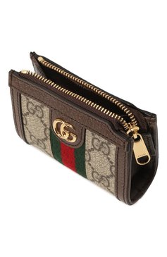 Женская футляр для ключей GUCCI бежевого цвета, арт. 699530/96IWG | Фото 3 (Материал: Текстиль, Пластик, Синтетический материал; Материал сплава: Проставлено; Нос: Не проставлено)