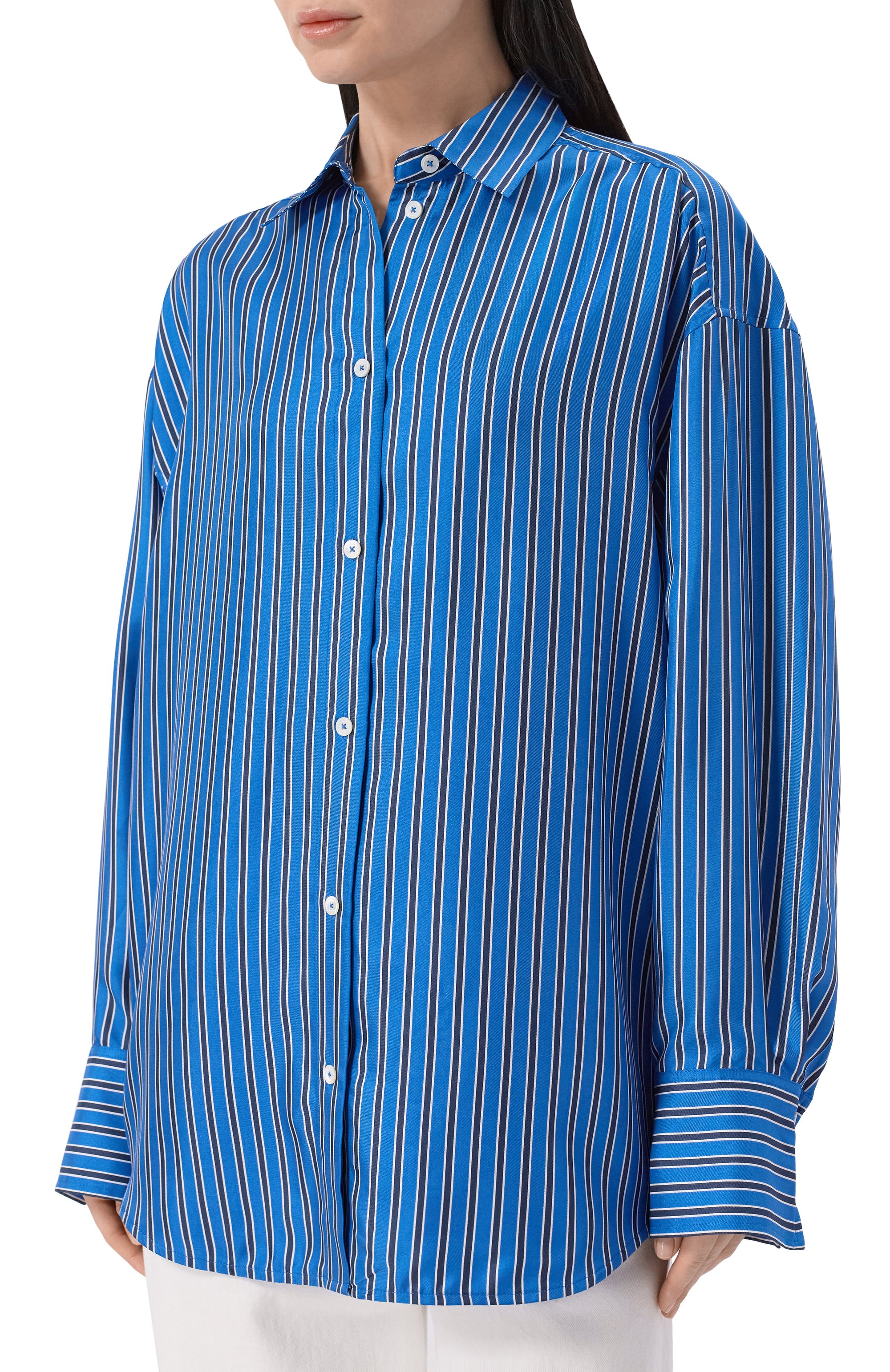 Шелковая рубашка TOTEME, арт. 261-WRT0700-FB0553, фото 3