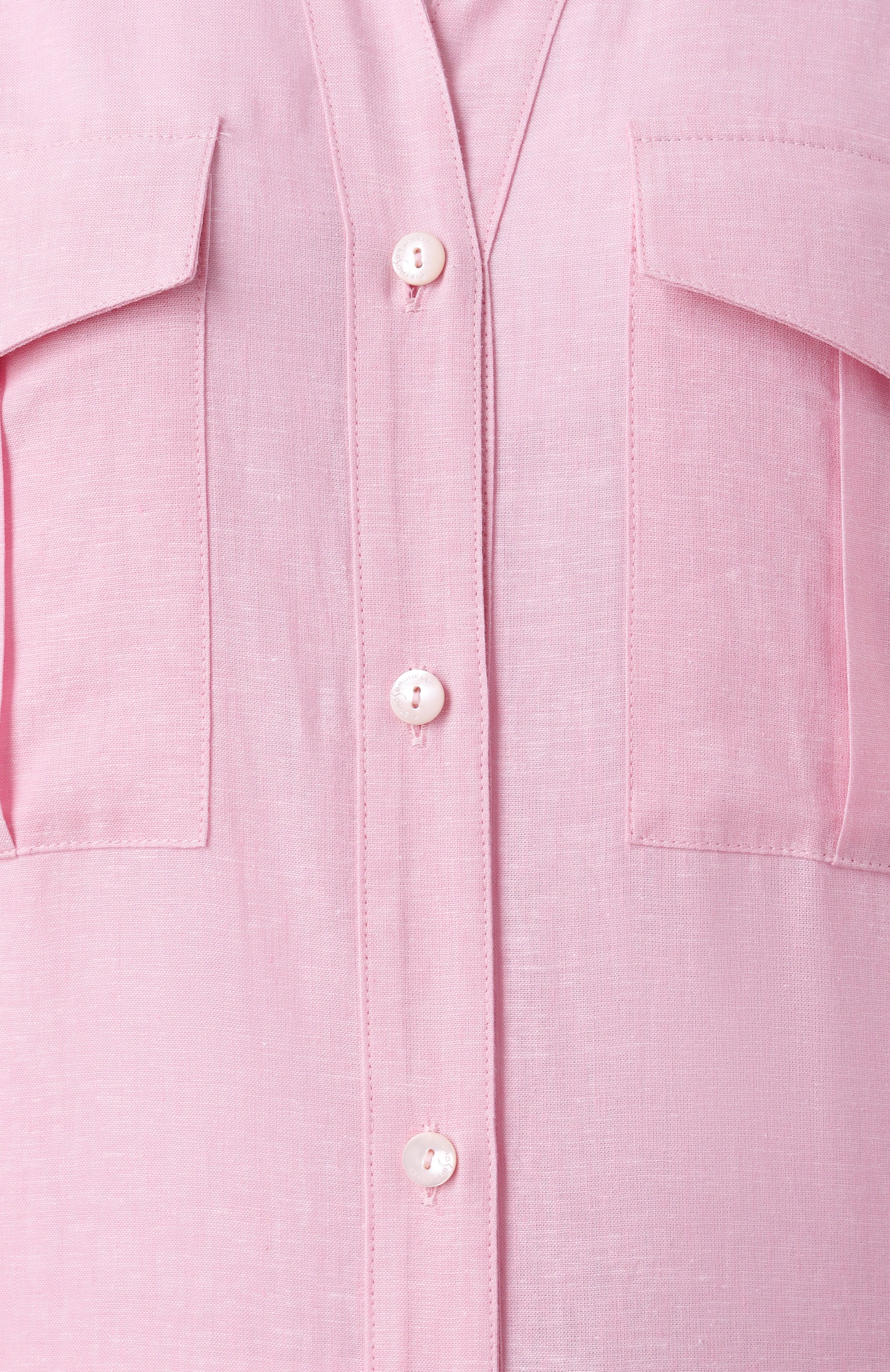 Рубашка изо льна и хлопка PIETRO BRUNELLI, арт. CA2474/LI0018, фото 6