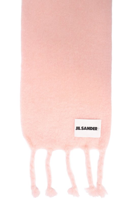 Шерстяной шарф Jil Sander J40TE0118/J40041 Розовый  J40TE0118/J40041 Фото 3