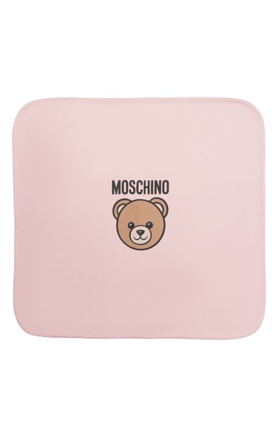 Хлопковый плед MOSCHINO светло-розового цвета по цене 12300 руб., арт. MUB000/LCA40, фото 3 Хлопковый плед MOSCHINO, арт. MUB000/LCA40, фото 3