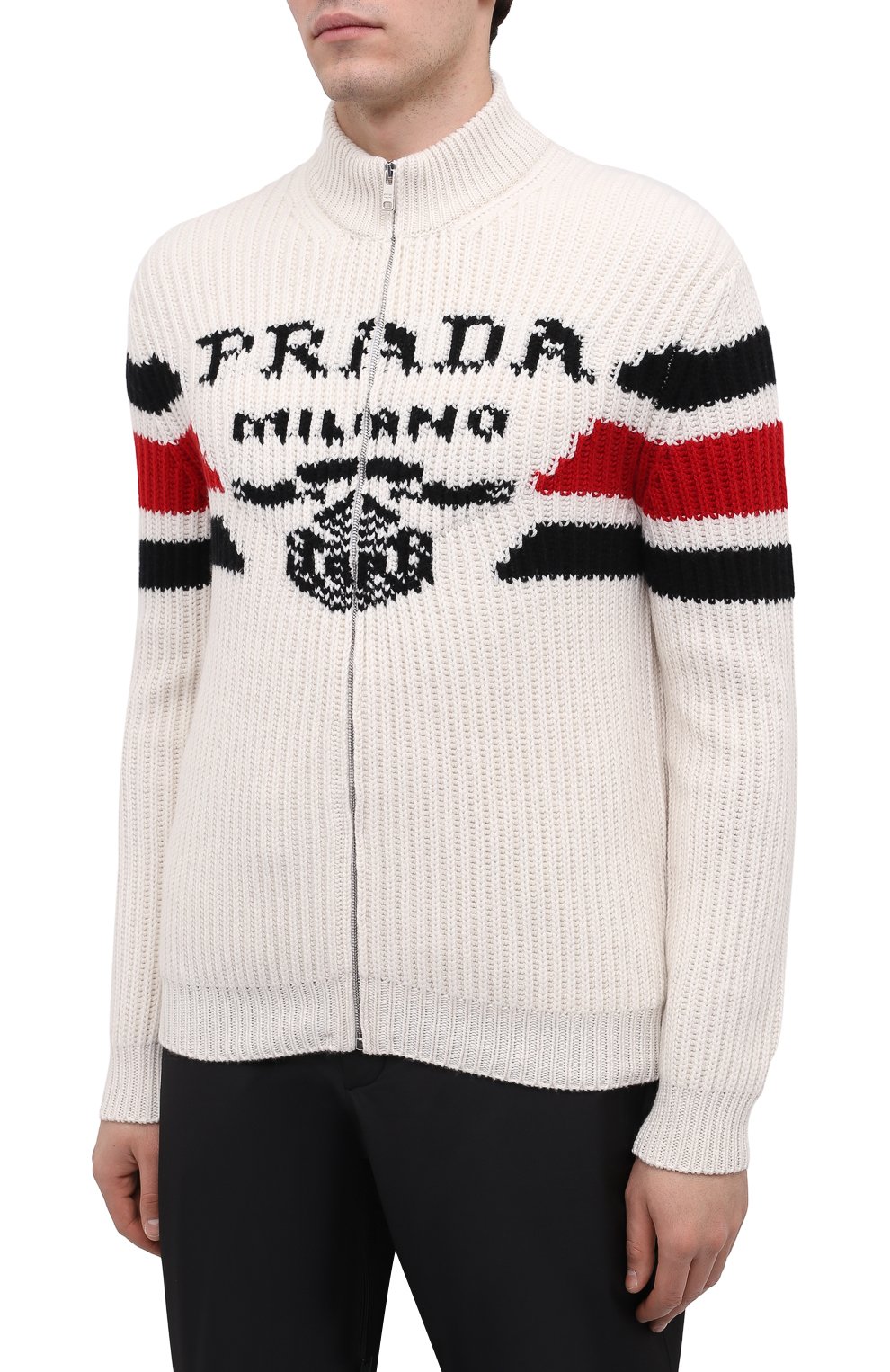 Кашемировый кардиган PRADA, арт. UMG123-10O9-F0009-212, фото 3