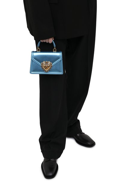 Сумка devotion small DOLCE & GABBANA голубого цвета по цене 232000 руб., арт. BB6711/A1016, фото 2 Сумка devotion small DOLCE & GABBANA, арт. BB6711/A1016, фото 2
