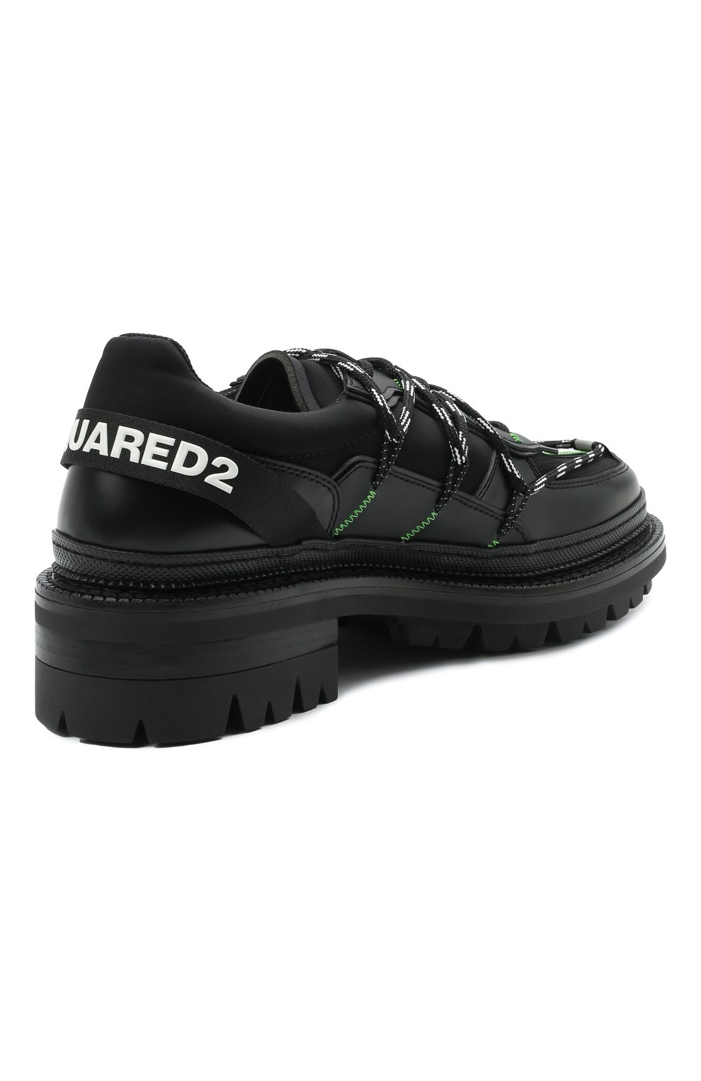 Комбинированные ботинки DSQUARED2 черного цвета по цене 83650 руб., арт. LUM0063 24903914, фото 4 Комбинированные ботинки DSQUARED2, арт. LUM0063 24903914, фото 4