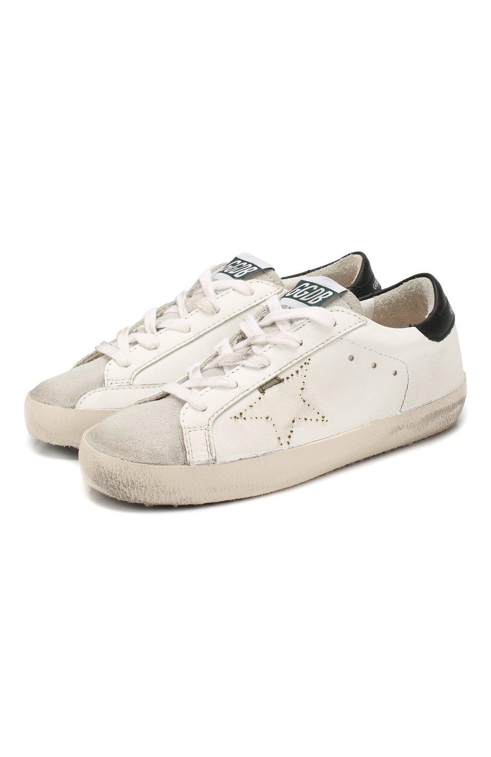 Кожаные кеды superstar GOLDEN GOOSE DELUXE BRAND, арт. G35KS301.B12, фото 1
