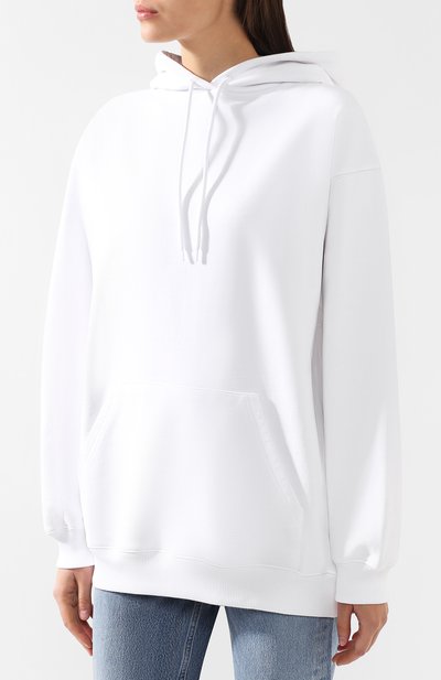 Хлопковое худи BALENCIAGA белого цвета по цене 53700 руб., арт. 556113/TAV37, фото 3 Хлопковое худи BALENCIAGA, арт. 556113/TAV37, фото 3