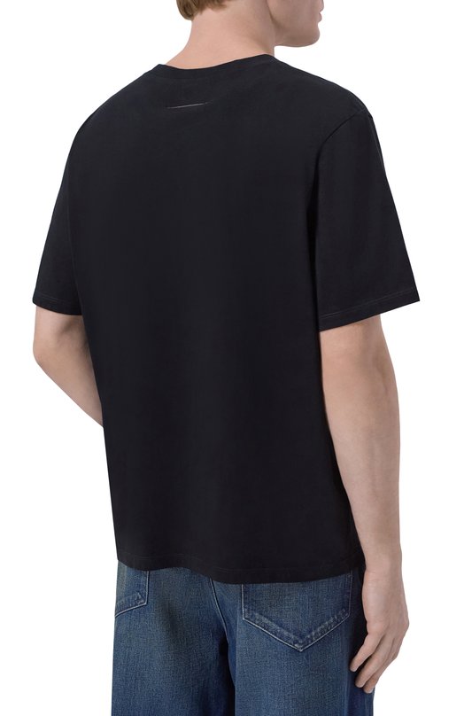 Хлопковая футболка MM6 SH2GC0038/M20048 Чёрный  SH2GC0038/M20048 Фото 4