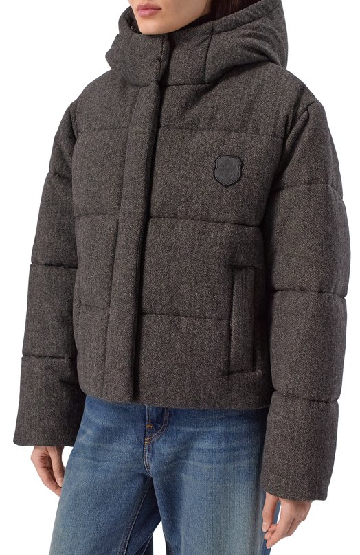 Шерстяной пуховик The Kooples FD0U31003K Серый  FD0U31003K Фото 3