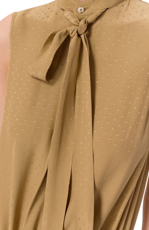 Платье из вискозы Ann Demeulemeester B0013745/FA713 Бежевый  B0013745/FA713 Фото 4