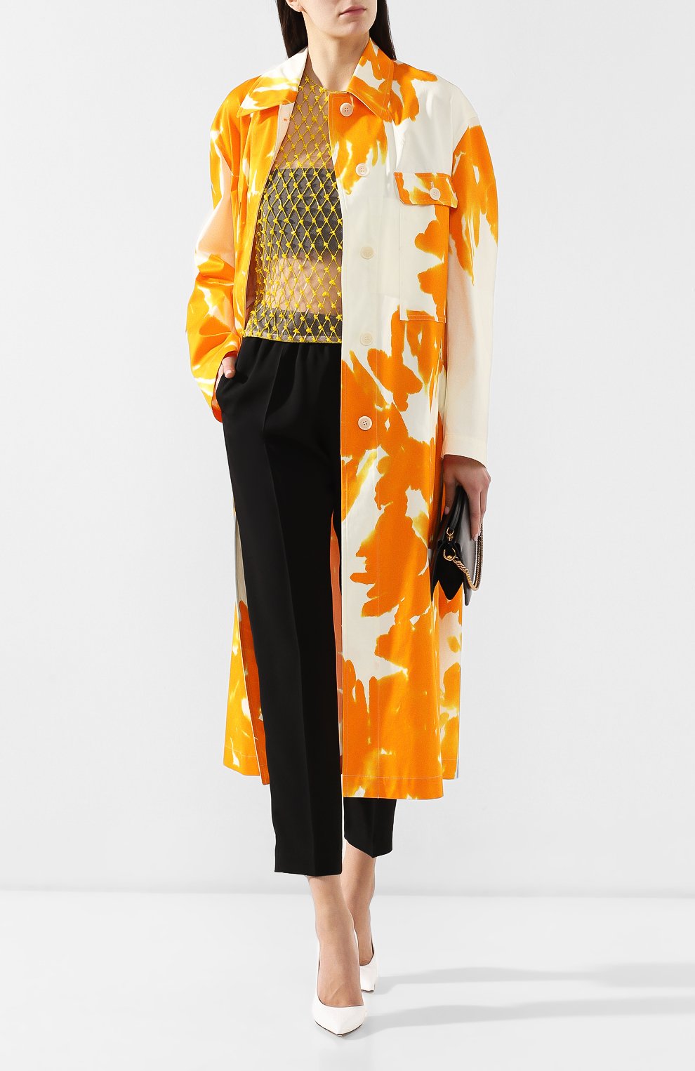 Хлопковое пальто DRIES VAN NOTEN, арт. 191-30224-7101, фото 2
